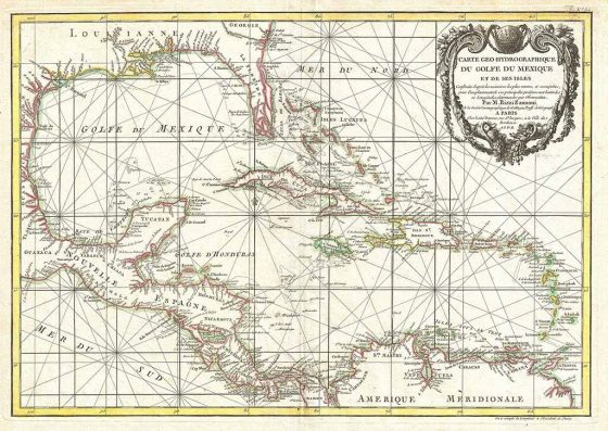 Rum Karte Zentral Amerika