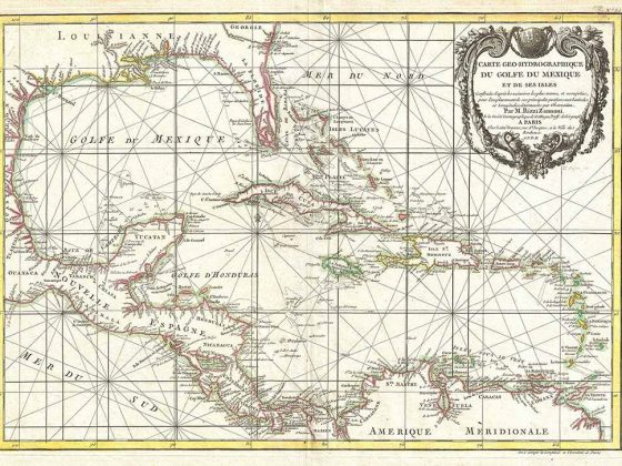 Rum Karte Zentral Amerika