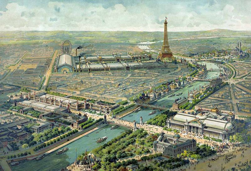 Paris während der Weltausstellung 1990 als das Zentrum der Welt | Quelle: wikipedia.org