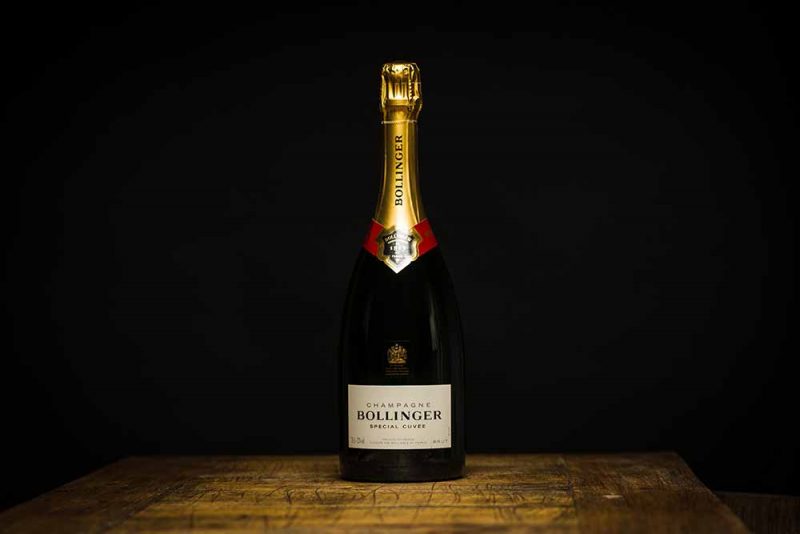 Eine ikonische Flasche: Bollinger Special Cuvee.