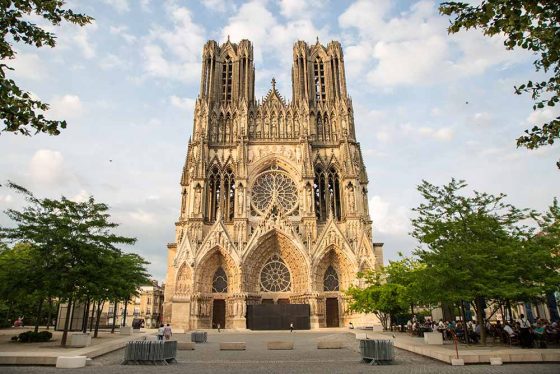 Die berühmte Kathedrale von Reims – hier wurden Könige gemacht