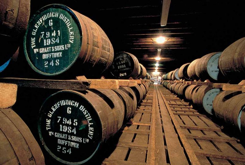 Die Lagerhäuser von Glenfiddich beinhalten ein schier unermesslichen Vorrat an Whiskys | © Glenfiddich