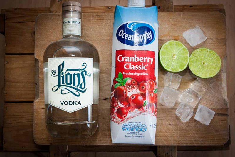 Vodka, Cranberry und Limette - mehr braucht es nicht für einen Cape Cod.