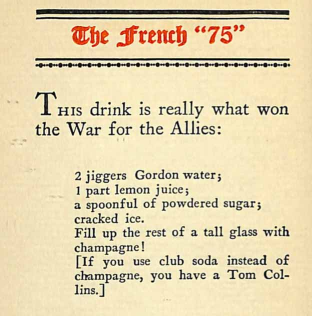 Mit diesem Drink wurde der Krieg gewonnen. Die erste Champagner-Rezeptur aus dem Barbuch von Judge Jr.