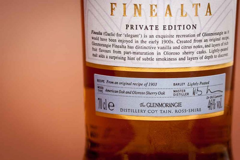 Der Finealta ist die zweite Abfüllung der limitierten Private Edition Reihe von Glenmorangie