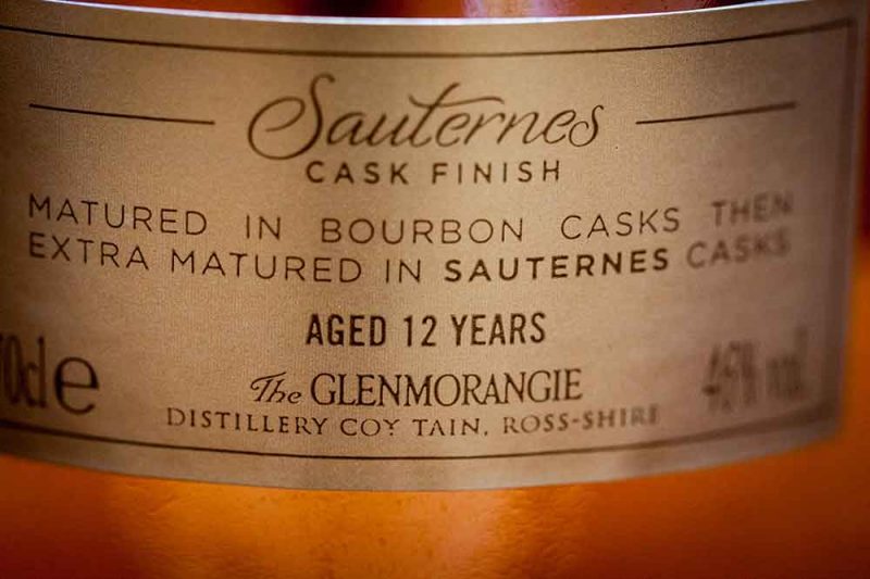 Zehn Jahre ex-Bourbon und 2 Jahre Sauternes-Fässer, das ist die Reife des Glenmorangie Nectar D'Or